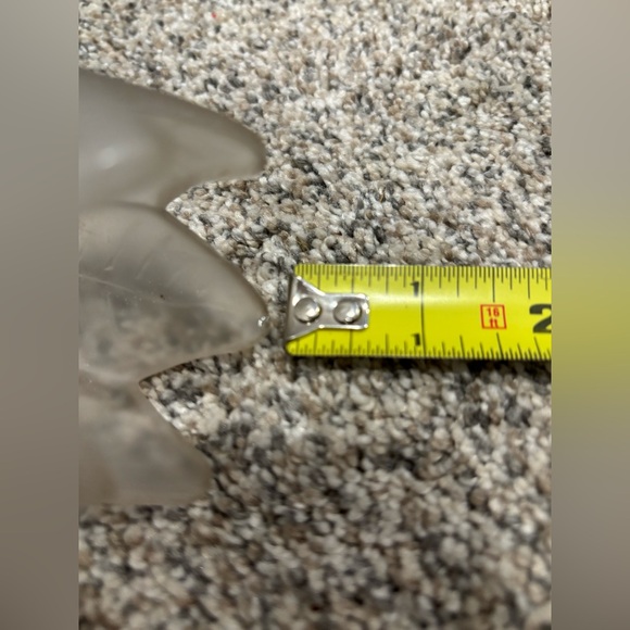 Vintage Tulip Candleholder Single Frosted Glass Flower, Green Metal Stem - Picture 12 of 12